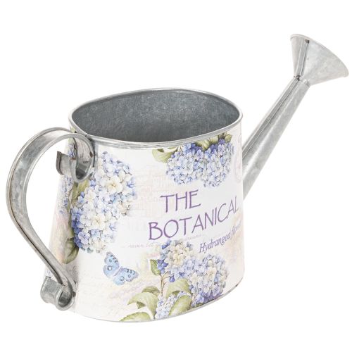 Dekorativ vandkande hortensia metal vintage blomster 30x11x14,5cm | Floristik24.dk