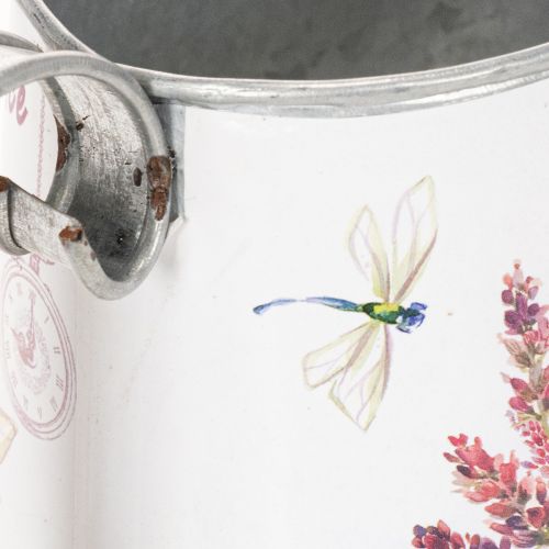 Dekorativ metalvandkande, lavendel, retro havedesign, 30×11×14,5 cm | Floristik24.dk