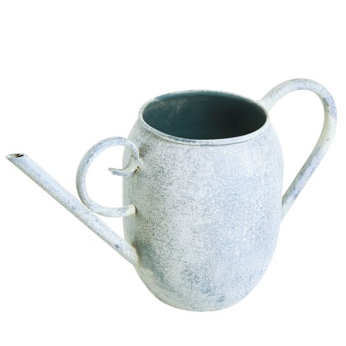 Artikel Dekorativ vandkande metal i hvid blå 32cmx11cmx18cm