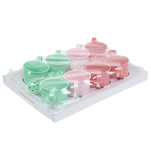 Floristik24 Dekorative vandkasser pastell røv. Ø7,5cm H7,5cm 8stk