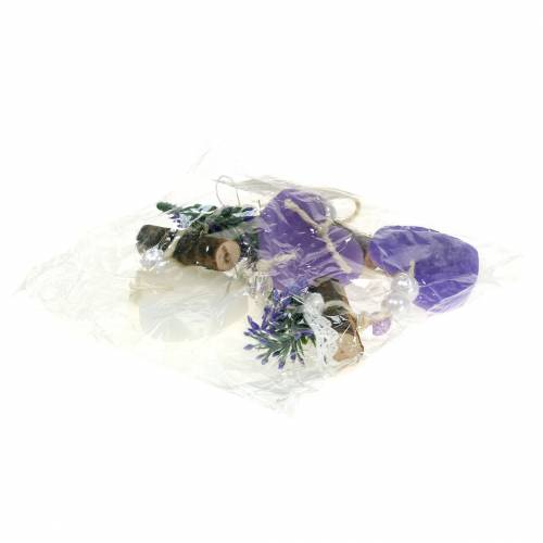 Floristik24 Dekorativ bøjle violet, hvid L47cm