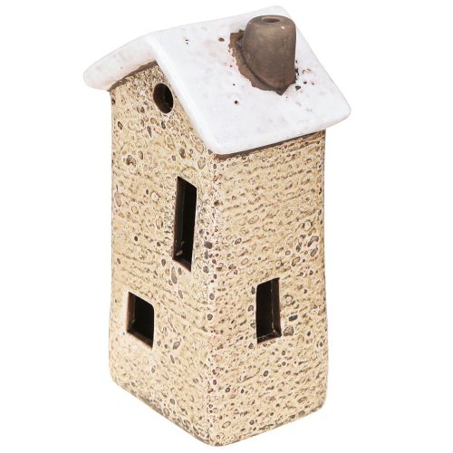 Floristik24 Dekorativt huskeramik creme rød grå 10/12/13,5 cm 3 stk.