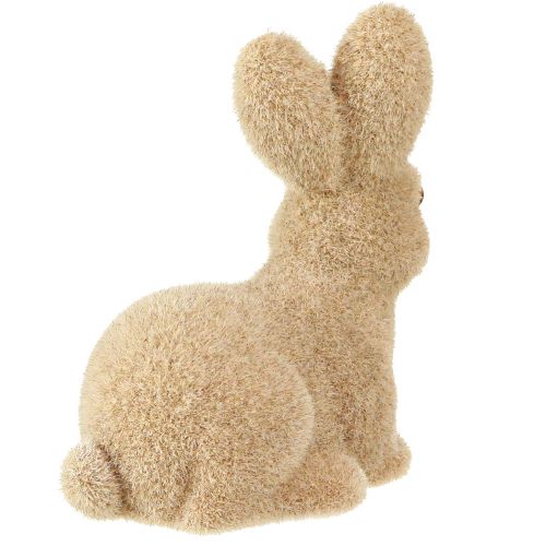 Artikel Dekorative Flokkede Siddende Påskeharer – 2. Valg – Forår 10cm 6 stk