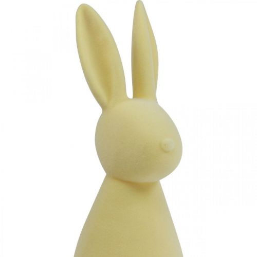 Artikel Deco Bunny Deco Easter Bunny Flocked Gul H47cm