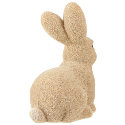 Artikel Dekorative Siddende påskekaniner Brun – 2. valg – Flokket H15cm 4 stk