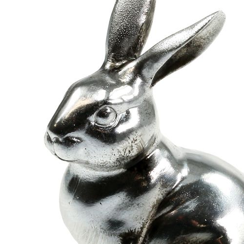 Floristik24 Dekorative kaniner sølv 15 cm 2stk
