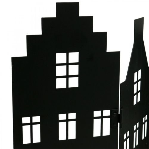 Floristik24 Julepynt metal city silhuet sort 74×36cm