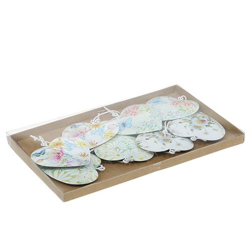 Floristik24 Dekorative hjerter med motiver 5,5 cm 8stk