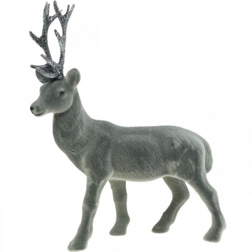 Artikel Dekorativ hjorte dekorativ figur dekorativ rensdyr antracit H28cm