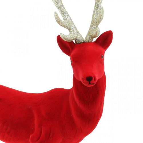 Artikel Dekorativ hjorte dekorativ figur dekorativ rensdyr flok rød H40cm