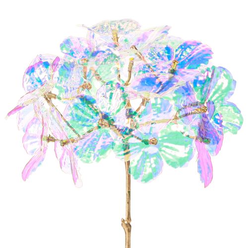 Artikel Dekorativ hortensia iriserende kunstig blomst jul 27 cm 4 stk.