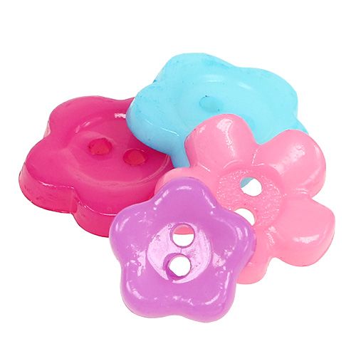 Floristik24 Dekorative knapper farvet Ø1,2 cm - 1,5 cm 270p
