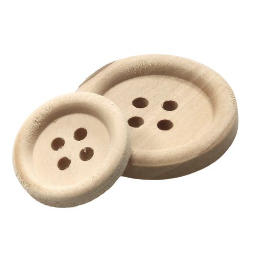 Artikel Dekorative knapper natur 1,5cm - 2,5cm 150 stk