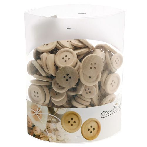 Artikel Dekorative knapper natur 1,5cm - 2,5cm 150 stk