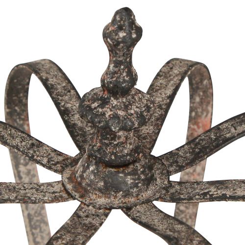 Artikel Dekorativ krone i antik look metaldekoration rust Ø19,5 cm H22 cm