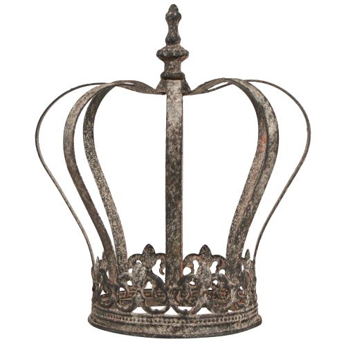 Artikel Dekorativ krone i antik look metaldekoration rust Ø19,5 cm H22 cm