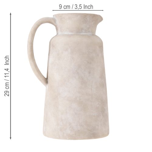 Artikel Dekorativ kande dekorativ kande keramik i beige Ø16cm H29cm