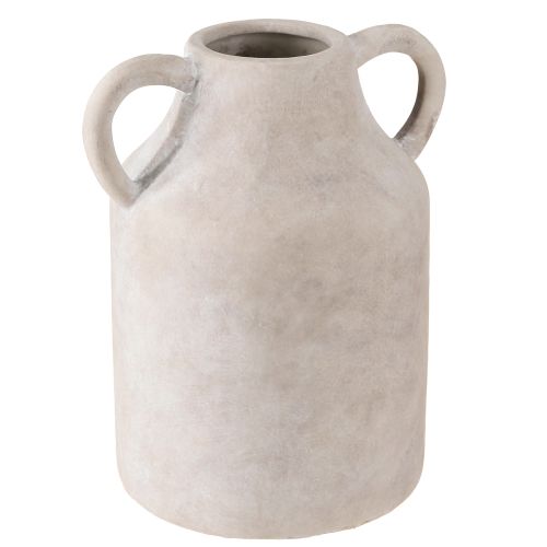 Artikel Dekorativ kandepotte i keramik i beige Ø14,5cm H22cm