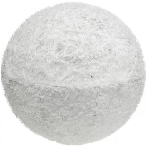 Floristik24 Deco Ball Wire Ball Deco Ball Hvid to halvdele Ø40cm