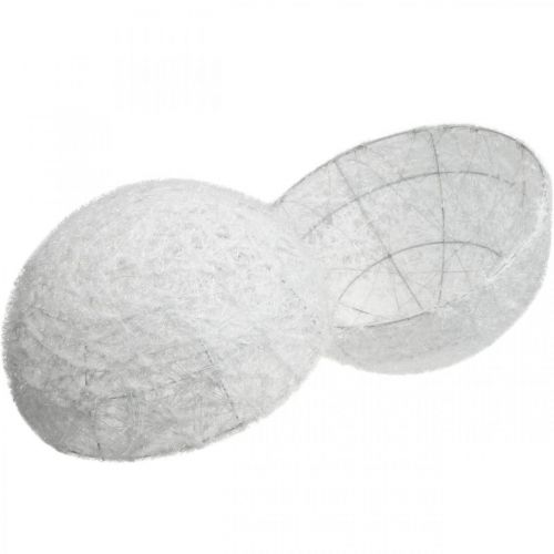 Artikel Deco Ball Wire Ball Deco Ball Hvid to halvdele Ø40cm