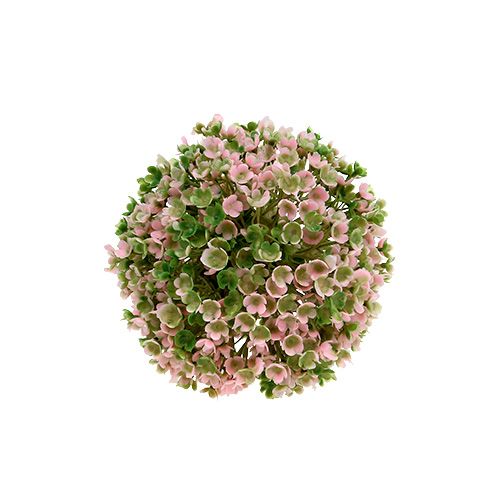 Floristik24 Mini dekorativ kugle pink-grøn kunstig Ø10cm 1stk