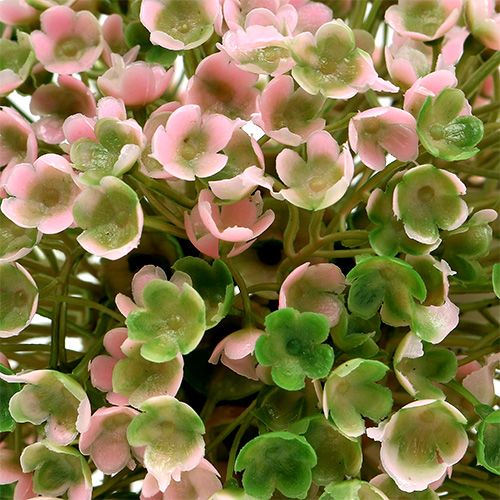 Artikel Mini dekorativ kugle pink-grøn kunstig Ø10cm 1 stk