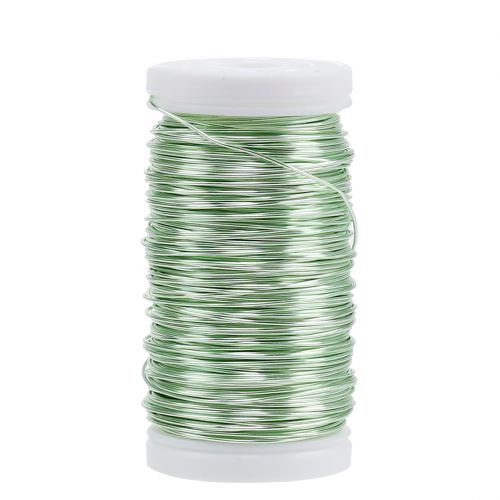 Floristik24 Deco emaljeret tråd mintgrøn Ø0,50mm 50m 100g