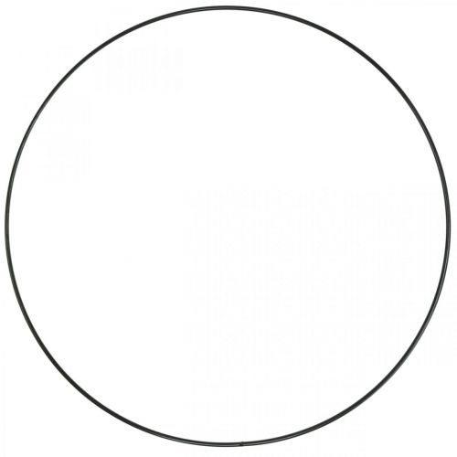 Dekorativ metalring dekorativ ring Scandi ring sort Ø30,5cm 6 stk