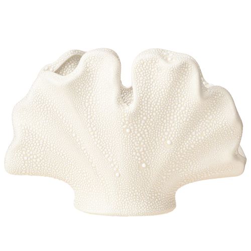 Artikel Dekorativ skalvase mini keramisk vasecreme 14×7,5×9,5cm