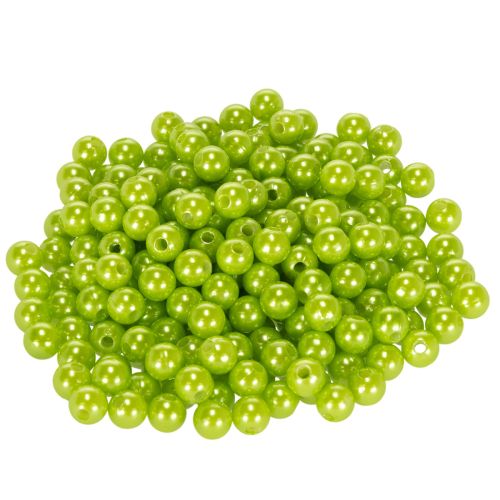 Dekorative perler, æblegrønne, Ø8 mm, 250 stk. købe | Floristik24.dk