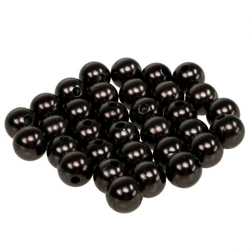 Floristik24 Pynteperler brune Ø10mm 115 stk