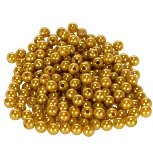 Dekorative perler guld Ø8mm 250 stk købe | Floristik24.dk