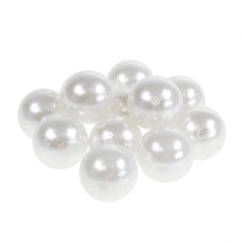 Artikel Deco perler hvid Ø20mm 12stk