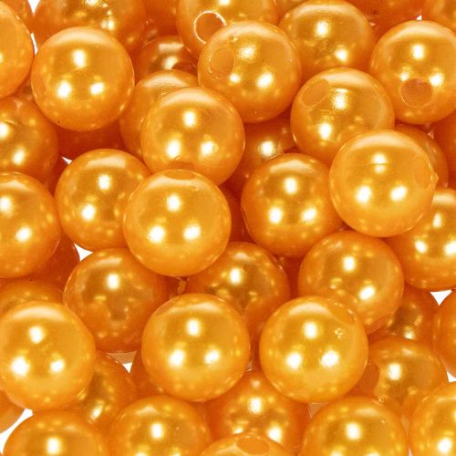 Pynteperler Ø10mm orange 115 stk | Floristik24.dk