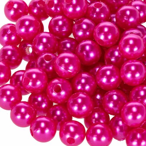 Pynteperler Ø10mm pink 115 stk | Floristik24.dk