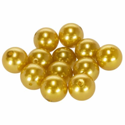 Artikel Pynteperler Ø2cm guld 12 stk