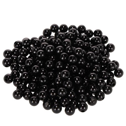 Dekorative perler Ø8mm sorte 250 stk. købe | Floristik24.dk