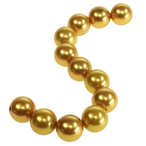 Deco perler Ø2cm guld 12stk