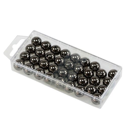 Artikel Dekorative perler antracit metallic 14mm 35 stk