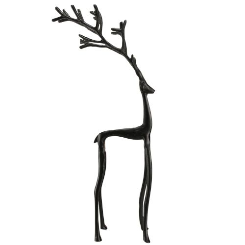 Floristik24 Dekorativ dekorationsfigur i rensdyrmetal i sort 15cmx8cmx53cm