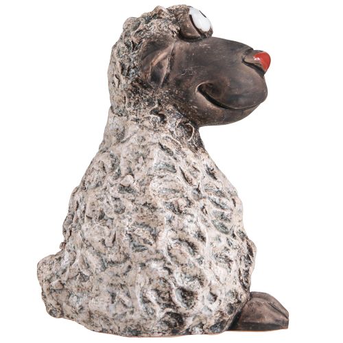 Artikel Dekorative fåre keramik påskefigurer brun H13,5cm 2 stk