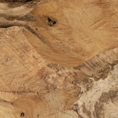 Artikel Dekorativ skål træ teak natur maritim 46x14x7cm