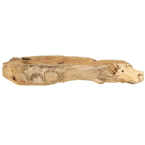Artikel Dekorativ skål træ teak natur maritim 46x14x7cm