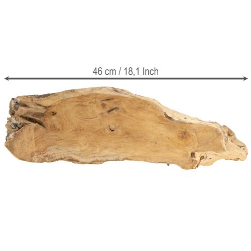 Artikel Dekorativ skål træ teak natur maritim 46x14x7cm