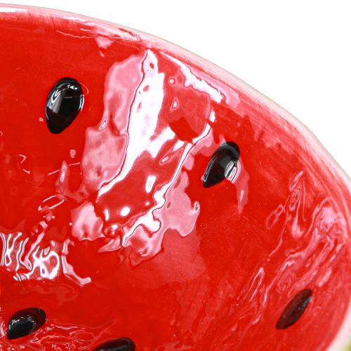 Artikel Dekorativ skål keramisk vandmelon sommerdekoration Ø15cm H6cm