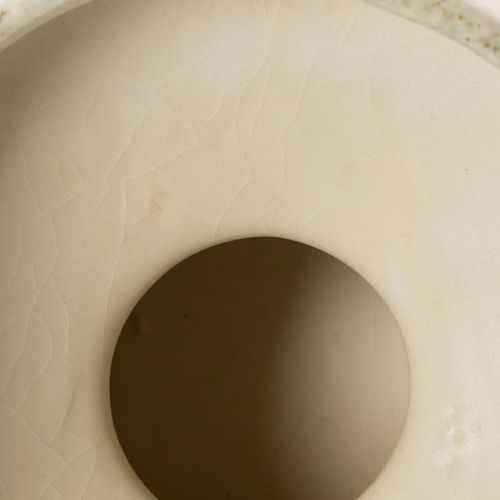 Dekorativ keramikskål, creme grågrøn, Ø20 cm, H16 cm | Floristik24.dk