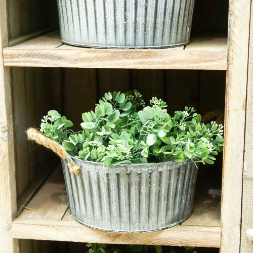 Floristik24 Dekorativ skål, plantekasse med hanke, blomsterskål til udplantning Ø25cm