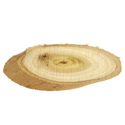 Floristik24 Dekorative skiver lavet af træ oval 9-12cm 500g
