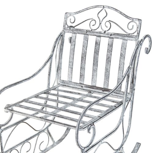 Floristik24 Dekorativ slæde hvidvasket slædemetal 47×21×32,5cm