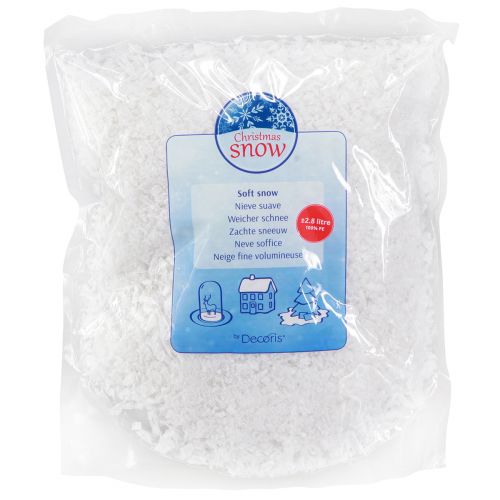 Artikel Dekorative snefnug hvid vinterdekoration hvid 2,8l